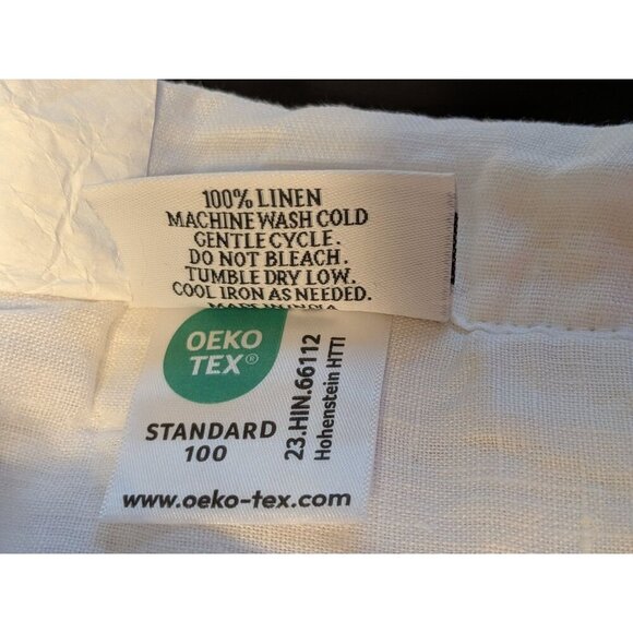 Quince 100% European Linen Dream Quilt 3PC Set Color White Size Full/Queen -NEW - Picture 5 of 8